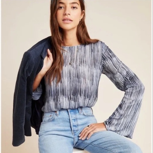 Anthropologie Cloth and Stone Doria Blouse Size Large - Picture 1 of 14